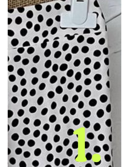 Falda larga estampada con doble volante en diagonal