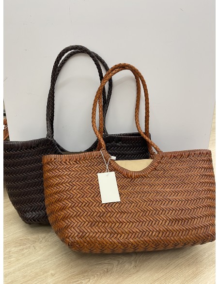 Bolso de piel trenzada pequeño