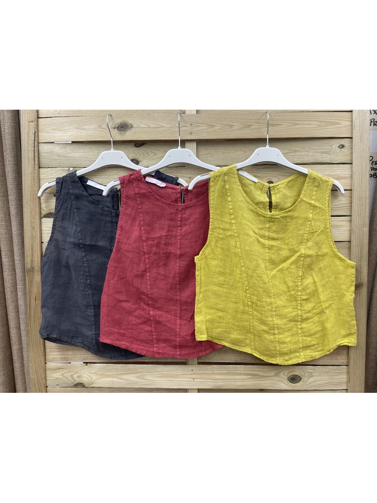 Top lino liso Irene