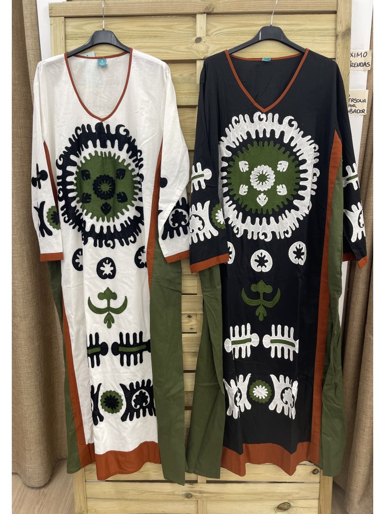 Vestido/ Kaftan bordado