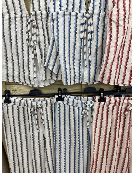 Pantalon Lena pesquero rajas verticales