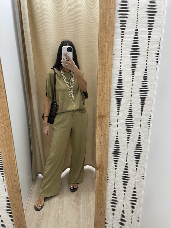 Jersey de manga corta con cinturilla ancha 2