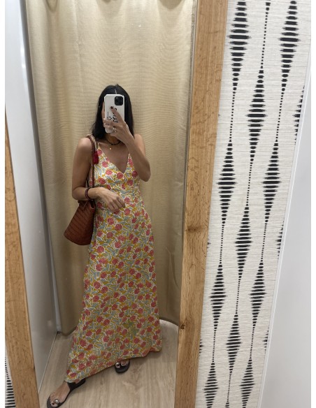 Vestido estampado indio playero