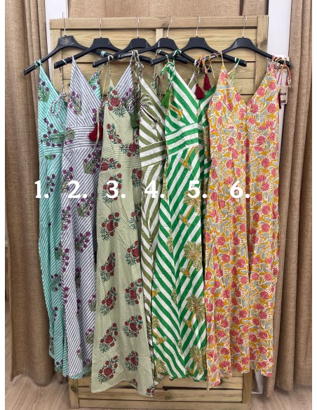 Vestido estampado indio playero