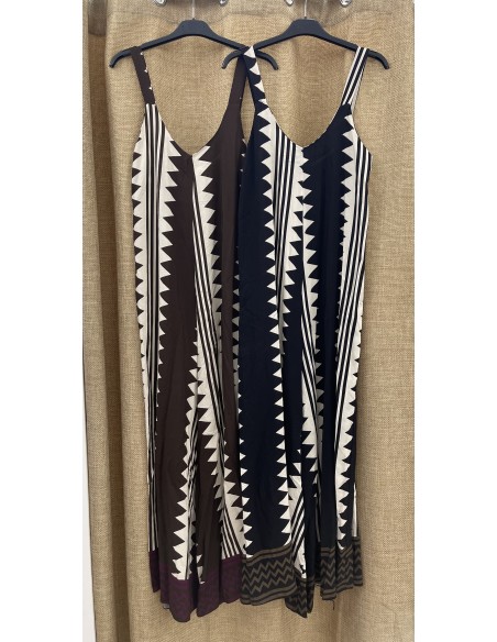 Mono largo de sisa estampado picos