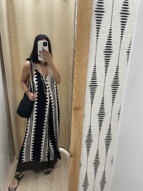 Mono largo de sisa estampado picos 2