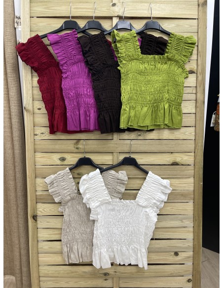 Top frunce en cuerpo y sisa