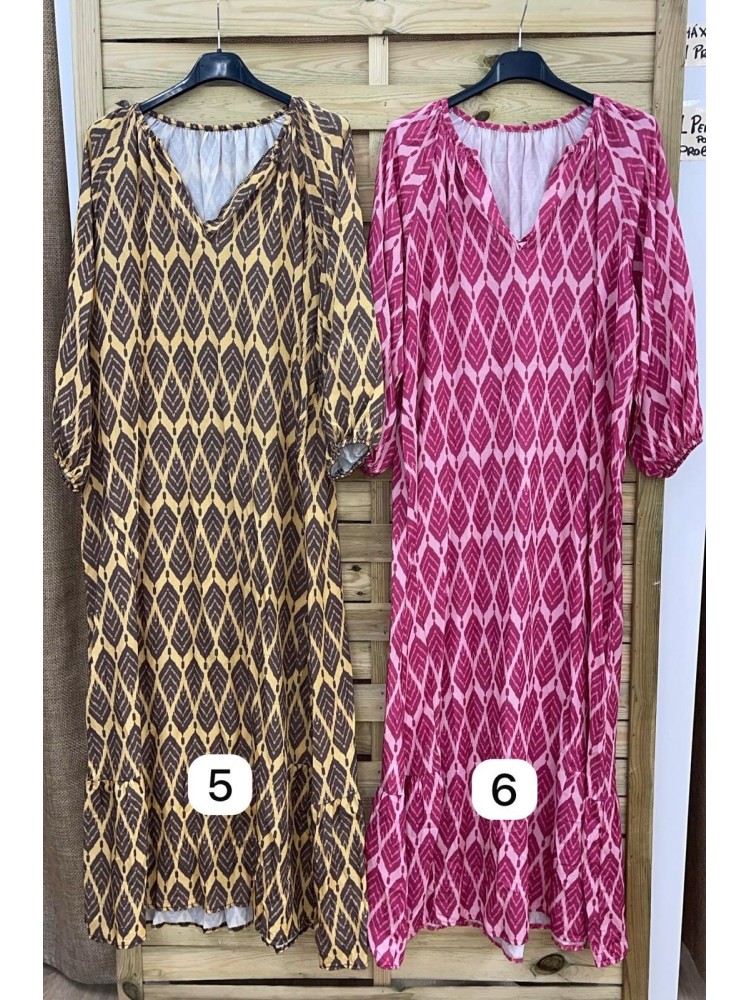 Vestido túnica manga abullonada