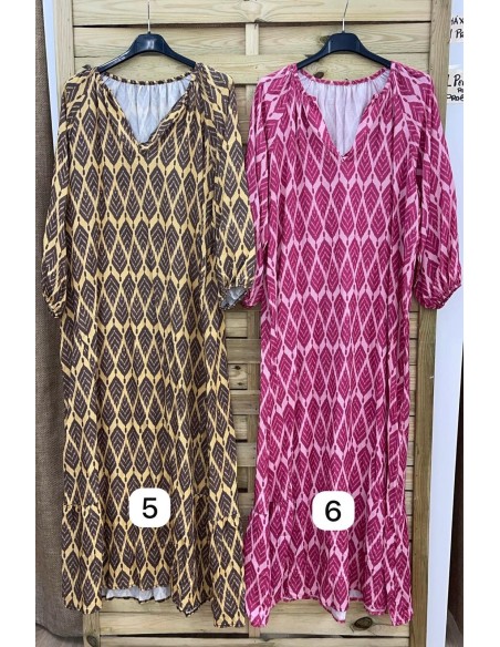 Vestido túnica manga abullonada