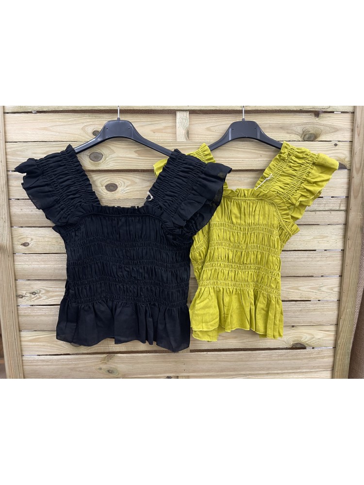 Top frunce en cuerpo y sisa