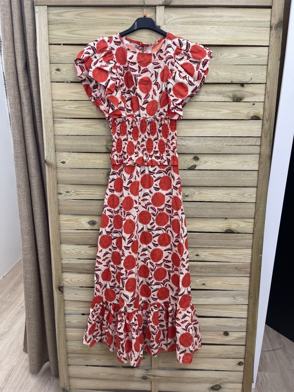 Vestido madroños cintura fruncida 2