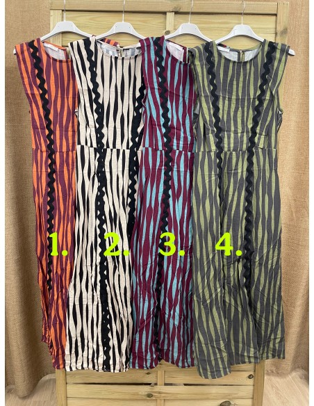 Vestido largo estamparo con doble sandunga delantera negra