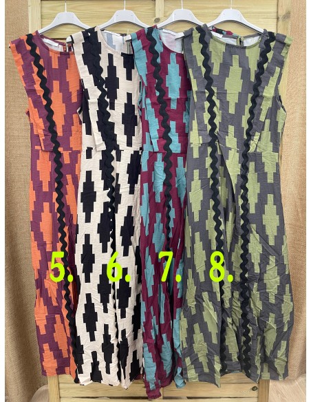 Vestido largo estamparo con doble sandunga delantera negra