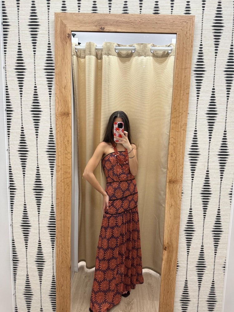 Vestido margaritas palabra de gasa triple vivo