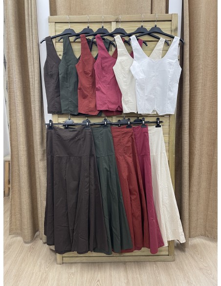 Falda Cailda corte en cadera