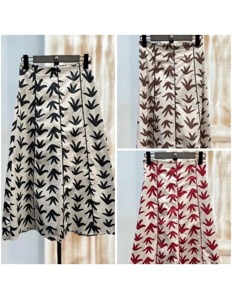 Falda midi evasé Paloma