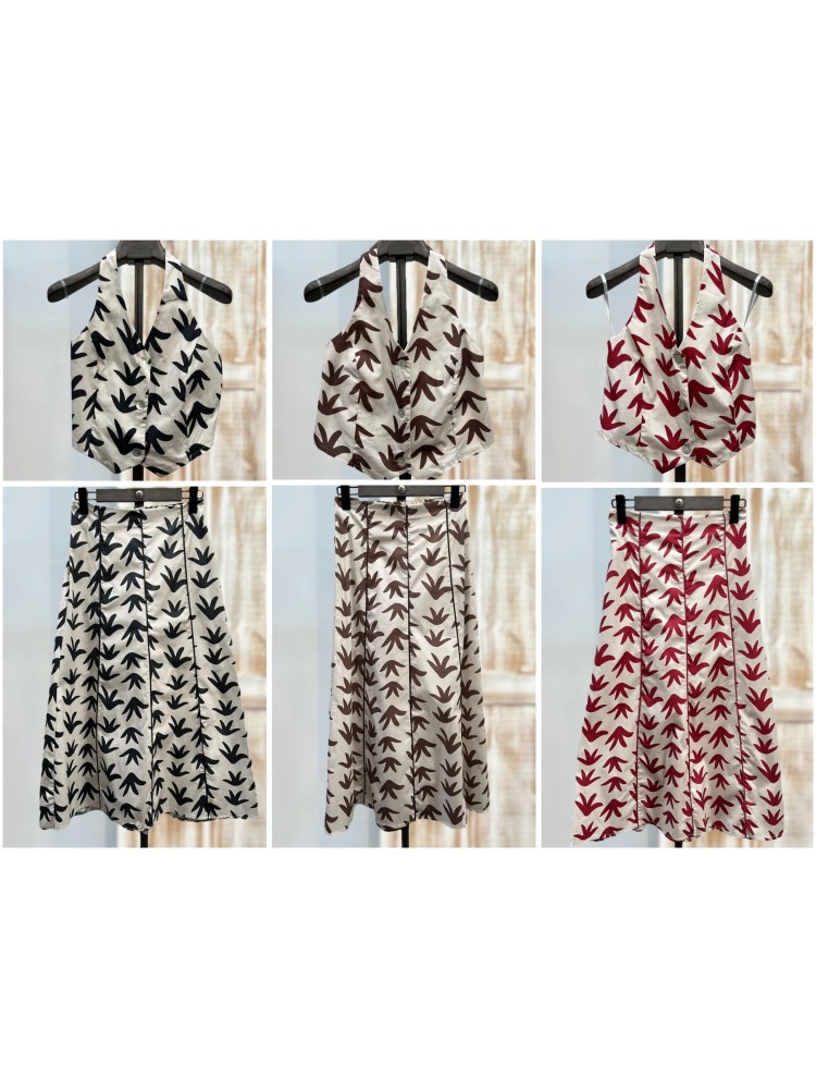 Falda midi evasé Paloma