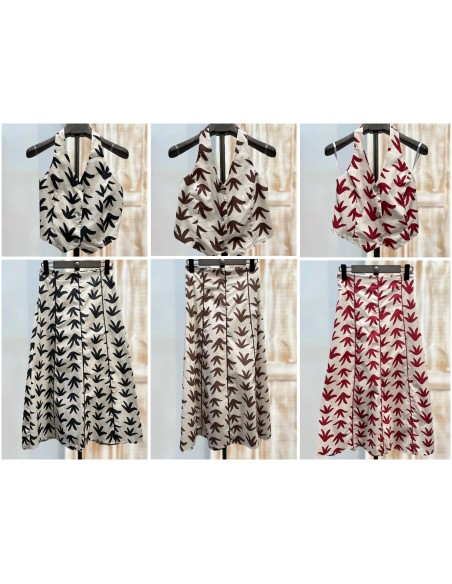 Falda midi evasé Paloma