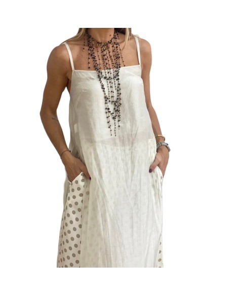 Top maxi largo de tirantas con laterales abiertos