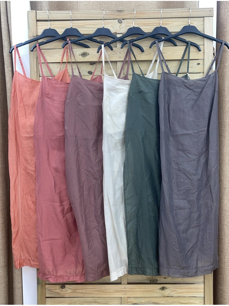 Top maxi largo de tirantas con laterales abiertos