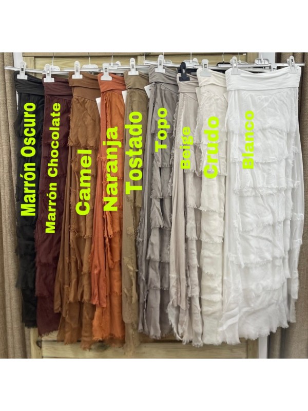 Falda volantes de gasa 2