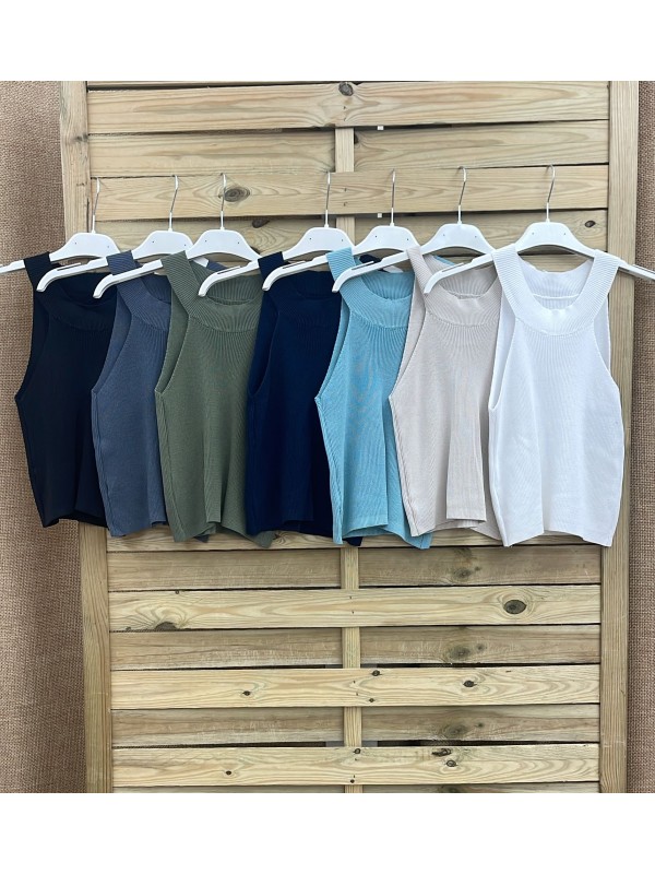 Top halter de canalé