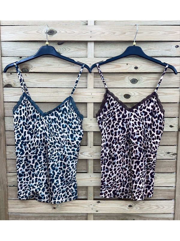 Top lencero print mini puntilla