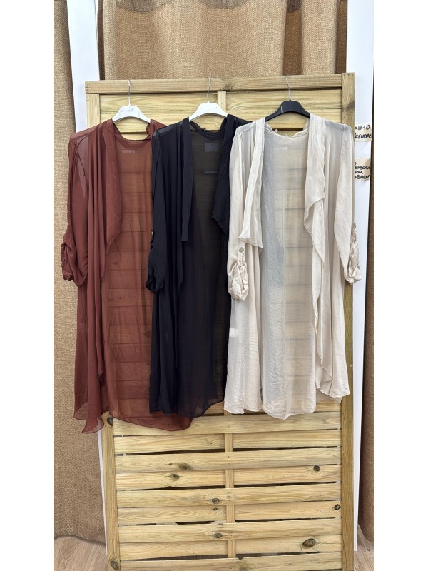 Sobrecamisa midi de gasa 2