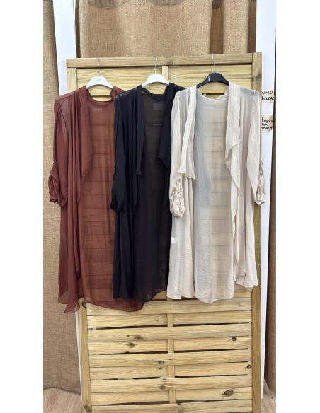 Sobrecamisa midi de gasa