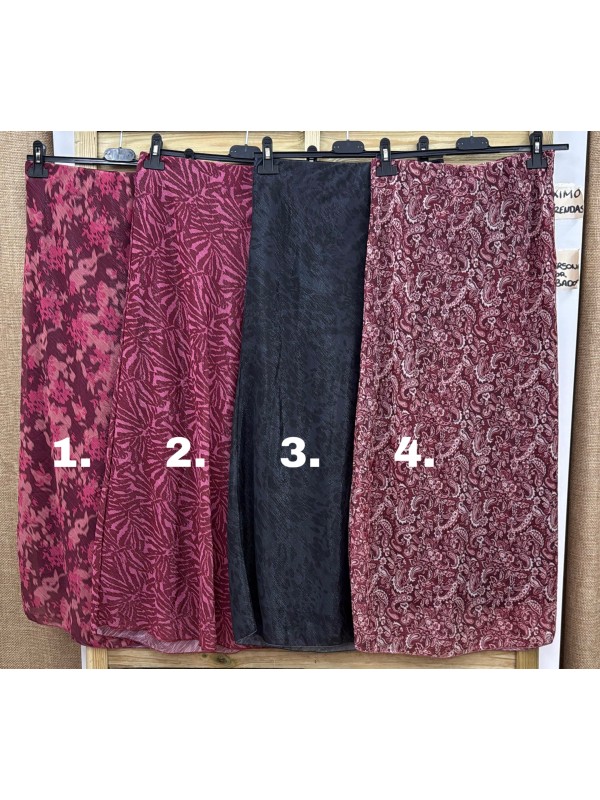 Falda midi Carlota brillito