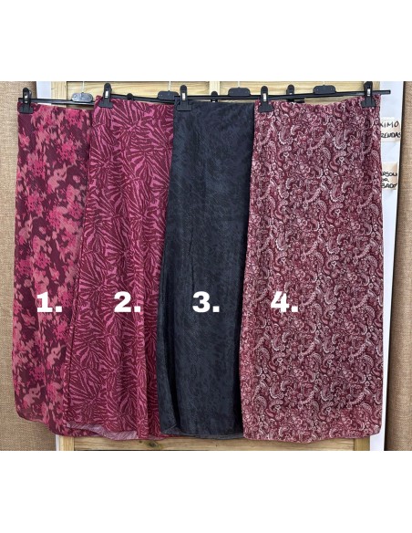 Falda midi Carlota brillito