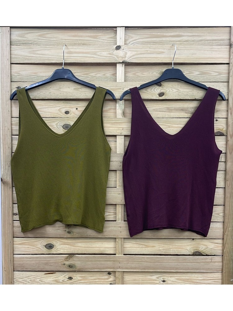 Top de punto fino de sisa