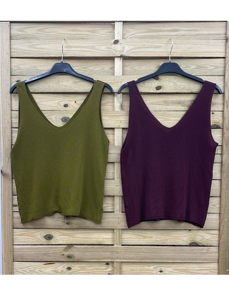 Top de punto fino de sisa