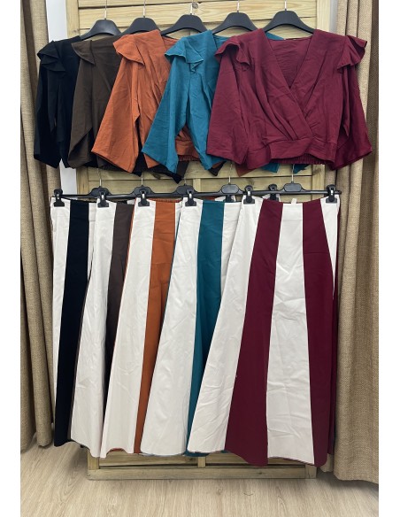 Camisa cruzada capita en hombros