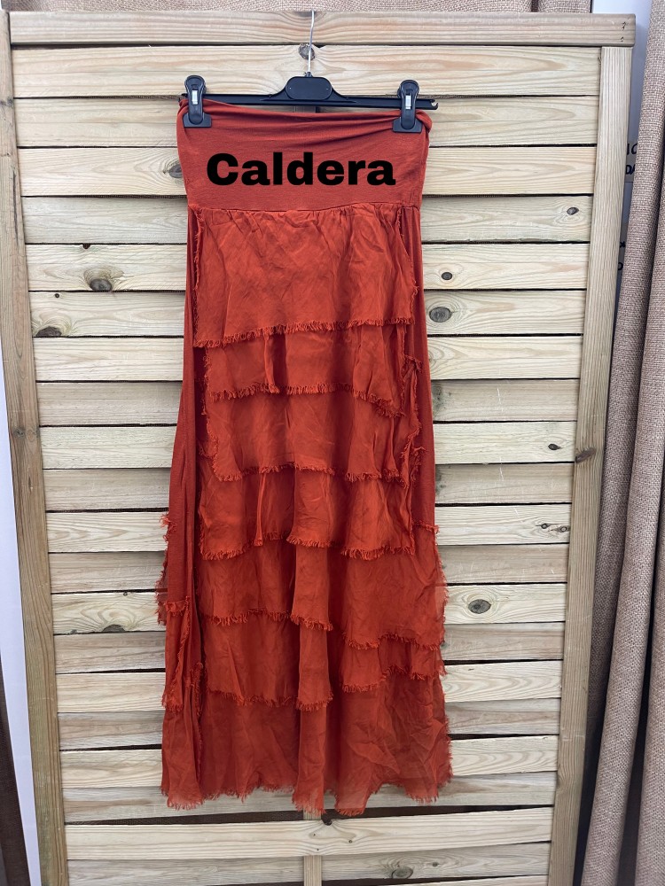 Falda volantes de gasa