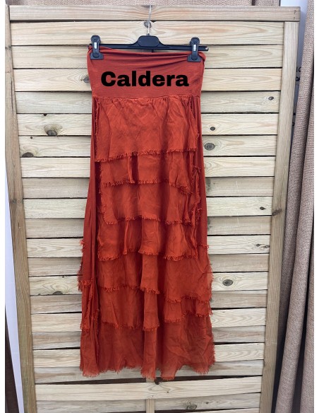 Falda volantes de gasa