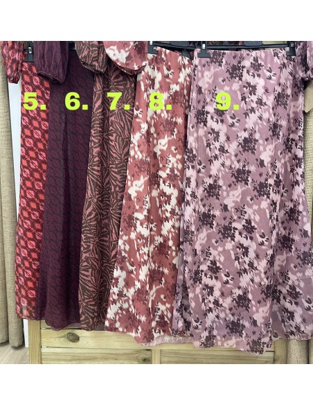 Falda midi Carlota brillito