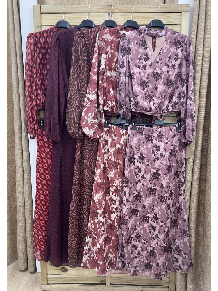 Falda midi Carlota brillito