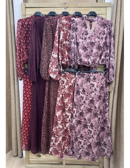 Falda midi Carlota brillito