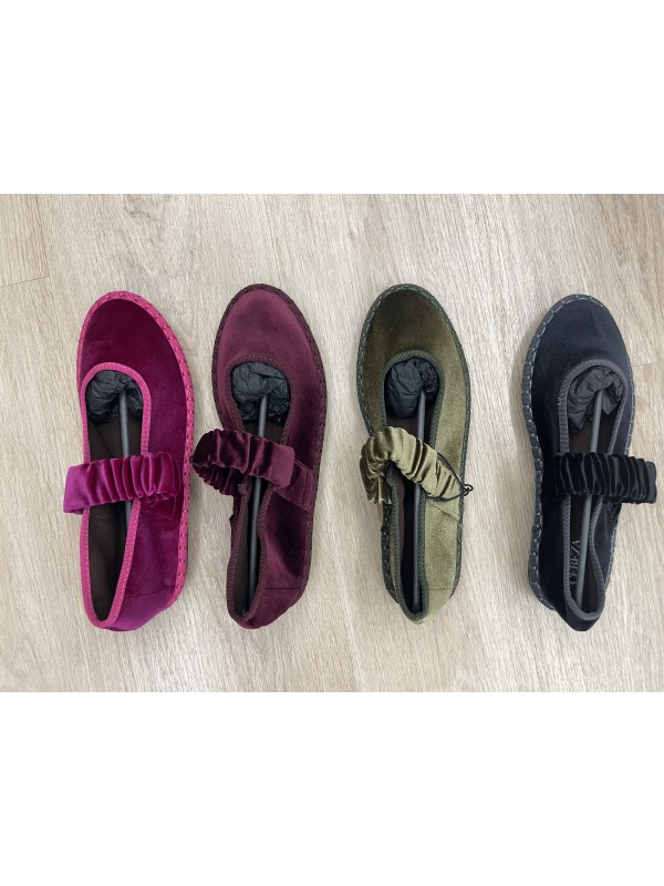 Bailarina lisa con tira ancha elástica