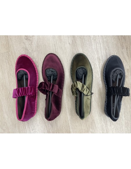 Bailarina lisa con tira ancha elástica