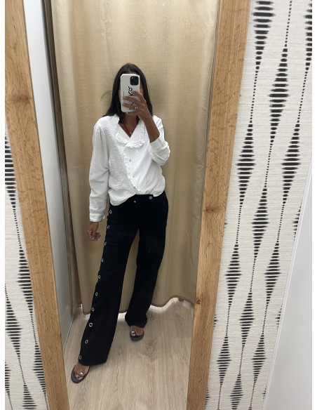 Jeans arandelas laterales