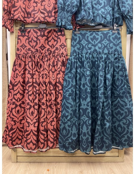 Falda Malta corte en cadera