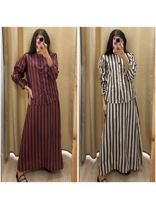 Camisa Carmen rayas verticales 2