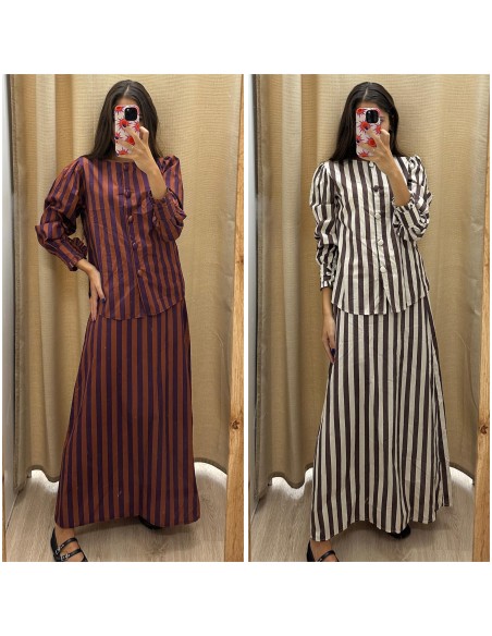 Camisa Carmen rayas verticales