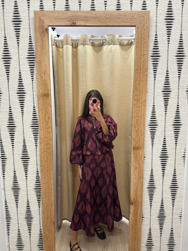 Bomber Maca abullonada con cremallera 2