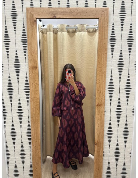 Bomber Maca abullonada con cremallera