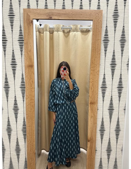 Bomber Maca abullonada con cremallera