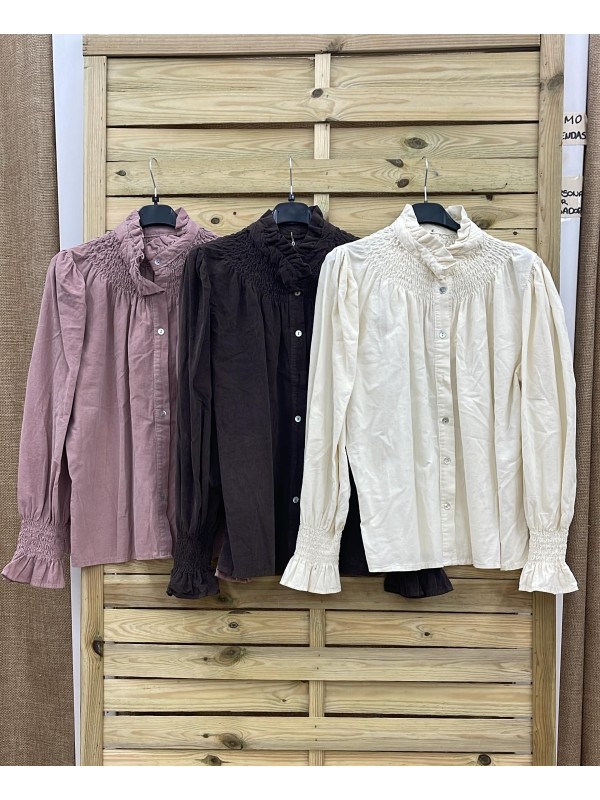 Falda micropana con vivos verticales 2