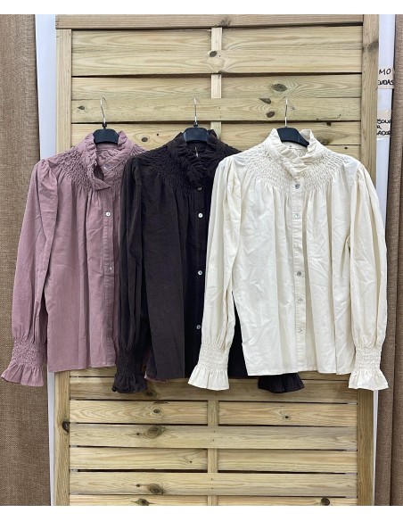 Falda micropana con vivos verticales